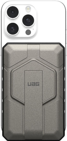 UAG Rugged MagSafe Power Bank 10000mAh 20W με Θύρα USB-A και Θύρα USB-C Titanium/Black - Image 14