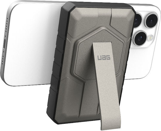 UAG Rugged MagSafe Power Bank 10000mAh 20W με Θύρα USB-A και Θύρα USB-C Titanium/Black - Image 15
