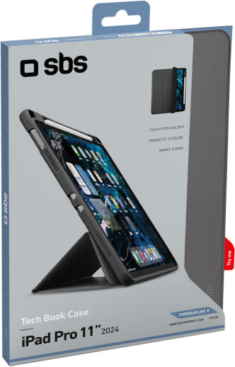 SBS Flip Cover Μαύρο (iPad Pro 2024 11") - Image 2