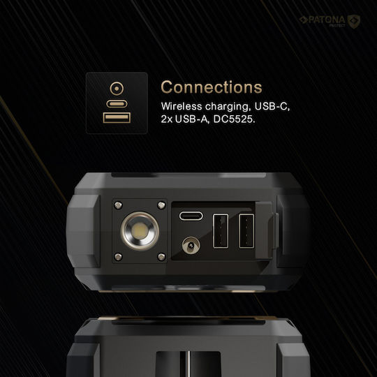 Patona Protect Power Bank 27000mAh 65W με 2 Θύρες USB-A και Θύρα USB-C Power Delivery Μαύρο - Image 5