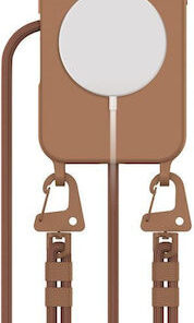 Tech-Protect Magnecklace Back Cover Σιλικόνης Καφέ (iPhone 16)