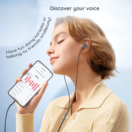 Joyroom JR-EW03 In-ear Handsfree Ακουστικά με Βύσμα 3.5mm Ασημί - Image 9