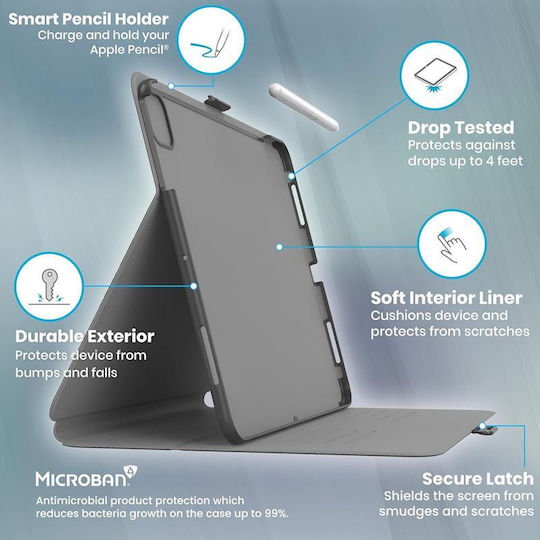 Speck Balance Folio Back Cover Ανθεκτική Μαύρη (iPad Air 13" 2024/2025/2026) - Image 11