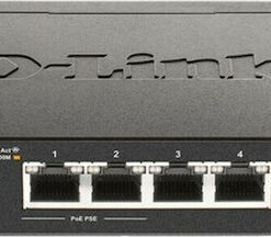 D-Link DGS-1100-05PD v2 Managed L2 PoE Switch με 5 Θύρες Gigabit (1Gbps) Ethernet