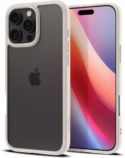 Spigen Ultra Hybrid Back Cover Πλαστικό Natural Titanium (iPhone 16 Pro) ACS08127