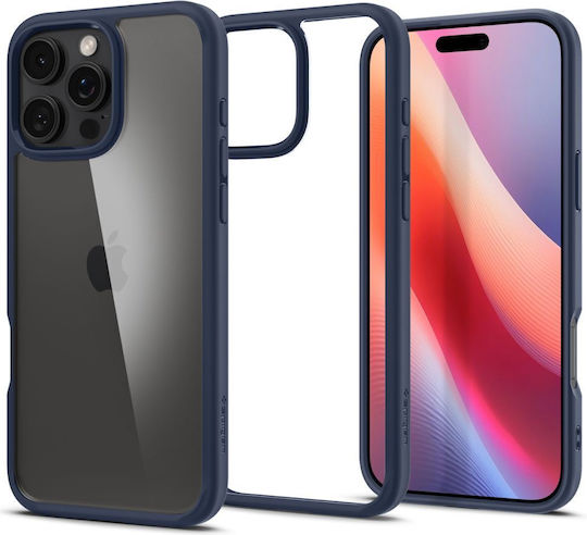 Spigen Ultra Hybrid Back Cover Πλαστικό 2mm Navy Μπλε (iPhone 16 Pro) ACS08126 - Image 3