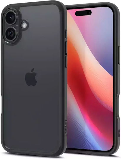 Spigen Ultra Hybrid Back Cover Πλαστικό 1.2mm Matte Black (iPhone 16) ACS08201 - Image 4