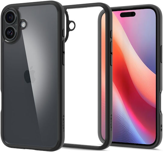 Spigen Ultra Hybrid Back Cover Πλαστικό 1.2mm Matte Black (iPhone 16) ACS08201 - Image 2