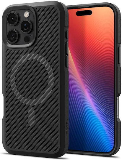 Spigen Core Armor MagFit Back Cover Σιλικόνης 1.2mm Matte Black (iPhone 16 Pro) ACS08158 - Image 2