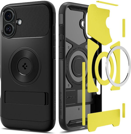 Spigen Slim Armor MagFit Back Cover Πλαστικό / Σιλικόνης 2mm Μαύρο (iPhone 16) ACS08227 - Image 2