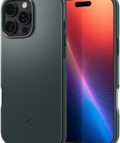 Alternative view of Spigen Thin Fit Back Cover Πλαστικό 1.55mm Abyss Green (iPhone 16 Pro Max) ACS07981