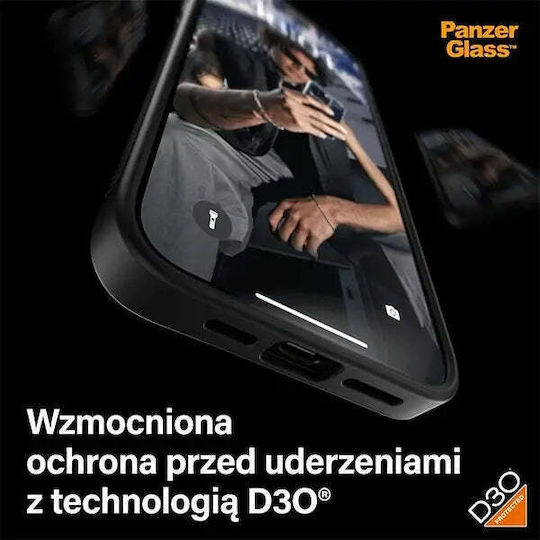 PanzerGlass Clearcase Back Cover Πλαστικό / Tempered Glass Μαύρο (iPhone 15 Pro Max) 1179 - Image 6