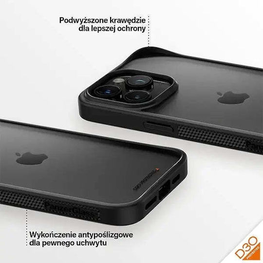 PanzerGlass Clearcase Back Cover Πλαστικό / Tempered Glass Μαύρο (iPhone 15 Pro Max) 1179 - Image 2