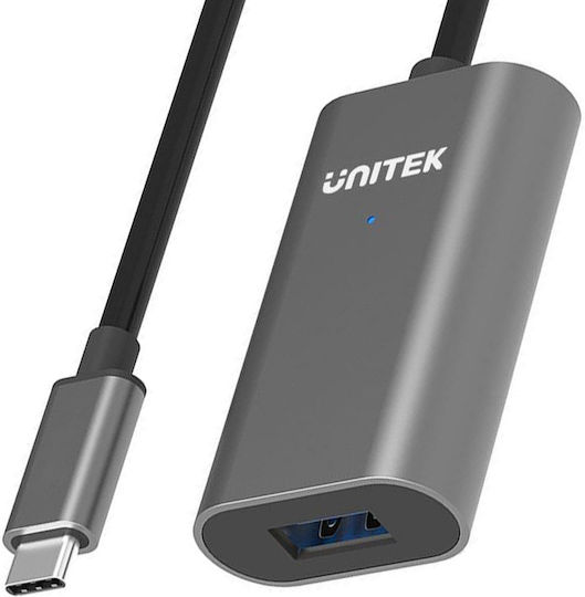 Unitek USB 3.1 Cable USB-C male - USB-A female Μαύρο 5m U304A - Image 2