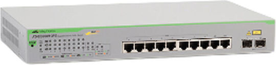 Allied Telesis AT-GS950/10PS v2 Unmanaged L2 PoE++ Switch με 8 Θύρες Gigabit (1Gbps) Ethernet και 2 SFP Θύρες - Image 3