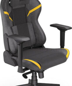 Endorfy Scrim YL Υφασμάτινη Καρέκλα Gaming με Ρυθμιζόμενα Μπράτσα Κίτρινη
