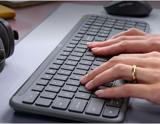 Logitech Signature Slim Combo MK950 Ασύρματο Bluetooth Σετ Πληκτρολόγιο & Ποντίκι Αγγλικό US - Image 5