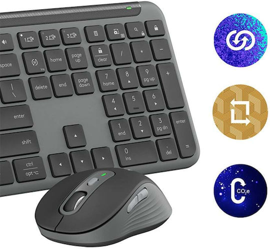 Logitech Signature Slim Combo MK950 Ασύρματο Bluetooth Σετ Πληκτρολόγιο & Ποντίκι Αγγλικό US - Image 7