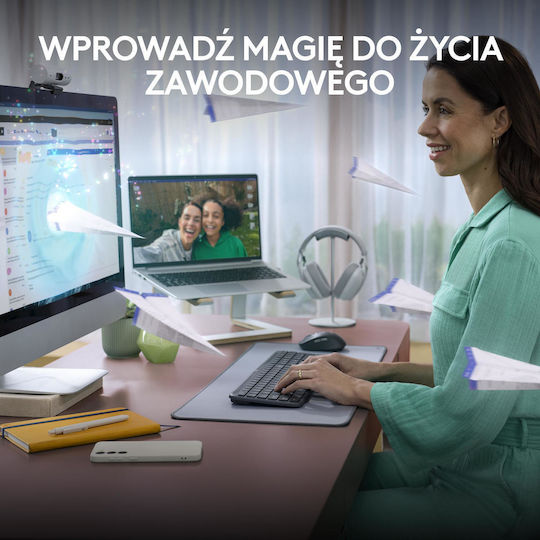 Logitech Signature Slim Ασύρματο Πληκτρολόγιο Αγγλικό US Γκρι - Image 10