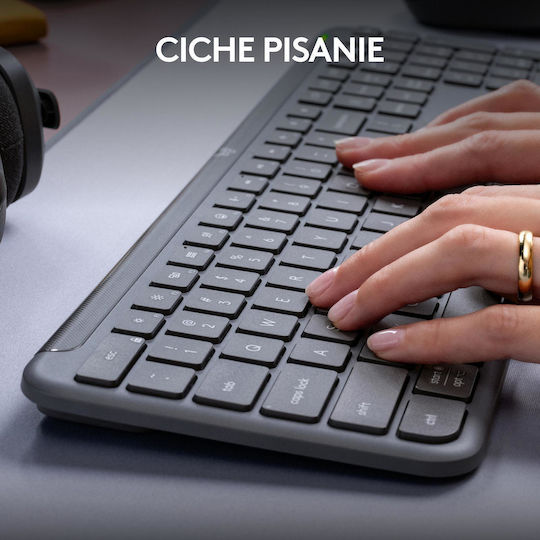 Logitech Signature Slim Ασύρματο Πληκτρολόγιο Αγγλικό US Γκρι - Image 7