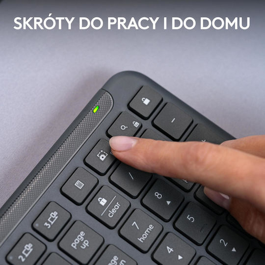 Logitech Signature Slim Ασύρματο Πληκτρολόγιο Αγγλικό US Γκρι - Image 6