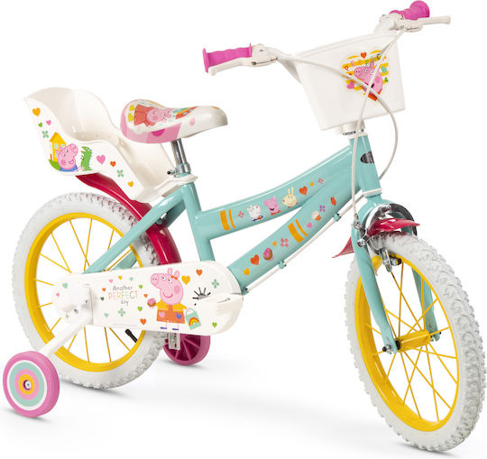 Toimsa Peppa Pig 16" Παιδικό Ποδήλατo Πόλης Πράσινο - Image 3