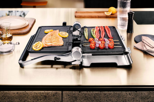 Braun Multigrill 9 Pro Επιτραπέζια Ηλεκτρική Ψησταριά Λείας και Αυλακωτής Πλάκας 2200W με Καπάκι και Ρυθμιζόμενο Θερμοστάτη 44.5x35.5εκ. CG9160 - Image 6