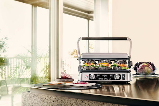 Braun Multigrill 9 Pro Επιτραπέζια Ηλεκτρική Ψησταριά Λείας και Αυλακωτής Πλάκας 2200W με Καπάκι και Ρυθμιζόμενο Θερμοστάτη 44.5x35.5εκ. CG9160 - Image 8