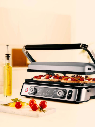 Braun Multigrill 9 Pro Επιτραπέζια Ηλεκτρική Ψησταριά Λείας και Αυλακωτής Πλάκας 2200W με Καπάκι και Ρυθμιζόμενο Θερμοστάτη 44.5x35.5εκ. CG9160 - Image 10