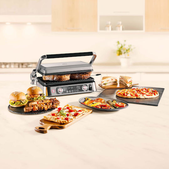 Braun Multigrill 9 Pro Επιτραπέζια Ηλεκτρική Ψησταριά Λείας και Αυλακωτής Πλάκας 2200W με Καπάκι και Ρυθμιζόμενο Θερμοστάτη 44.5x35.5εκ. CG9160 - Image 12