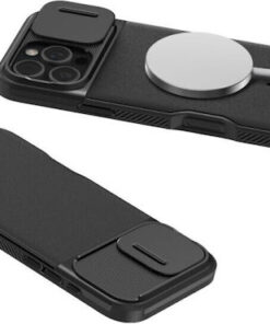 Alternative view of Spigen Optik Armor MagFit Back Cover Σιλικόνης 2mm Μαύρο (iPhone 16 Pro) ACS08149