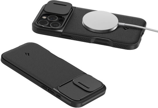 Spigen Optik Armor MagFit Back Cover Σιλικόνης 2mm Μαύρο (iPhone 16 Pro) ACS08149 - Image 2