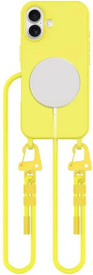 Tech-Protect Magnecklace Back Cover Σιλικόνης Κίτρινο (iPhone 16)