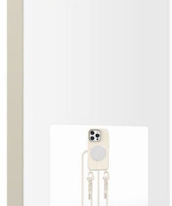 Alternative view of Tech-Protect Magnecklace Back Cover Σιλικόνης Μπεζ (iPhone 16 Pro Max)