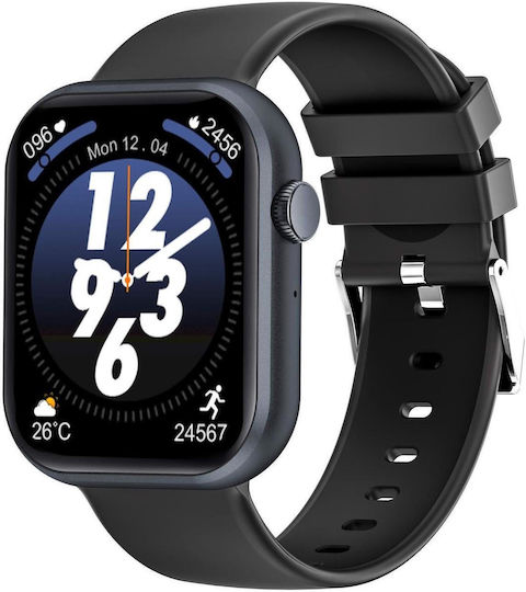 Celly TRAINERMATE Smartwatch με Παλμογράφο (Μαύρο)