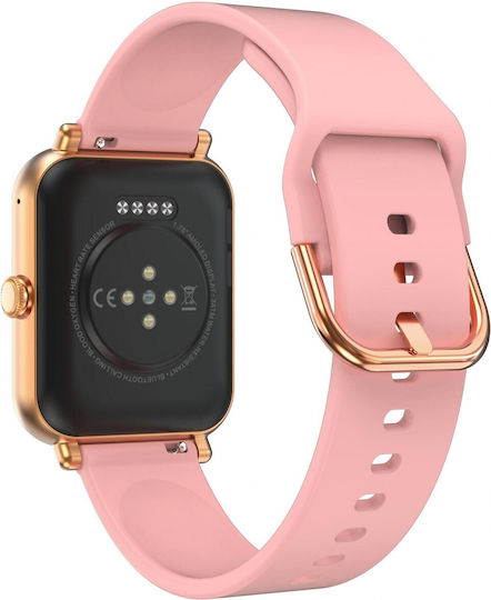 Garett GRC Classic Smartwatch με Παλμογράφο (Ροζ Χρυσό) - Image 3