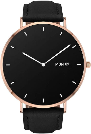 Garett Verona 50mm Smartwatch με Παλμογράφο (Χρυσό / Μαύρο) - Image 2