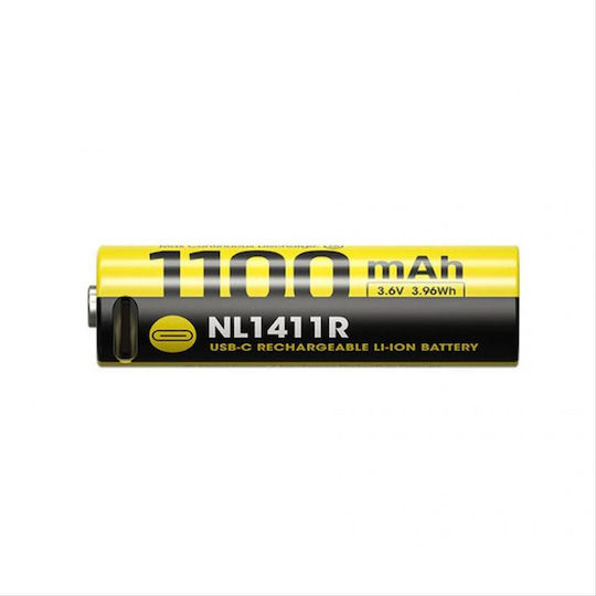 NiteCore Επαναφορτιζόμενη Μπαταρία 14500 Li-ion 1100mAh 3.6V - Image 2