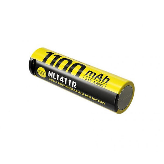 NiteCore Επαναφορτιζόμενη Μπαταρία 14500 Li-ion 1100mAh 3.6V - Image 3
