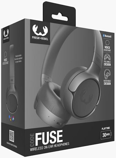 Fresh 'n Rebel Code Fuse Ασύρματα / Ενσύρματα Over Ear Ακουστικά με 30 ώρες Λειτουργίας Ice Grey - Image 2