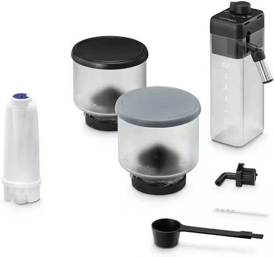 De'Longhi Rivelia Αυτόματη Μηχανή Espresso 1450W Πίεσης 19bar για Cappuccino με Μύλο Άλεσης Onyx Black - Image 7