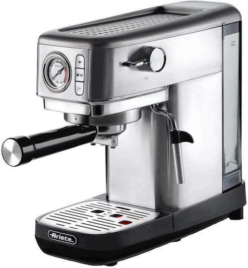 Ariete 1381/10 Μηχανή Espresso 1300W Πίεσης 15bar Ασημί