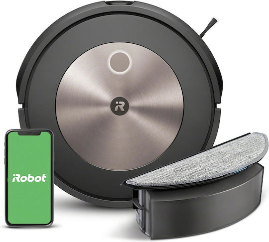 iRobot Roomba j5 Σκούπα Ρομπότ για Σκούπισμα & Σφουγγάρισμα με Χαρτογράφηση και Wi-Fi Μαύρη - Image 8