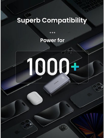 Ugreen PB502 Power Bank 10000mAh 30W με Θύρα USB-A και Θύρα USB-C Power Delivery / Quick Charge 3.0 Γκρι - Image 6