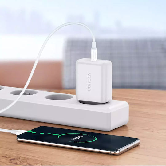 Ugreen US264 USB 2.0 Cable USB-C male - USB-C 60W Λευκό 0.5m (60517) - Image 4