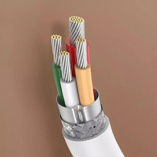 Ugreen US264 USB 2.0 Cable USB-C male - USB-C 60W Λευκό 0.5m (60517) - Image 7