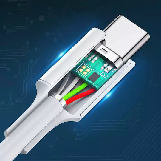 Ugreen US264 USB 2.0 Cable USB-C male - USB-C 60W Λευκό 0.5m (60517) - Image 6