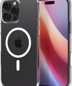 Alternative view of Spigen Liquid Crystal MagFit Back Cover Tempered Glass 0.3mm Crystal Clear (iPhone 16 Pro) ACS08389