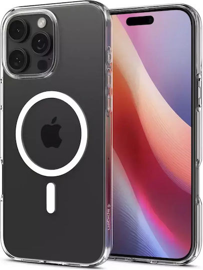 Spigen Liquid Crystal MagFit Back Cover Tempered Glass 0.3mm Crystal Clear (iPhone 16 Pro) ACS08389 - Image 2