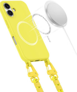 Alternative view of Tech-Protect Magnecklace Back Cover Σιλικόνης Κίτρινο (iPhone 16)
